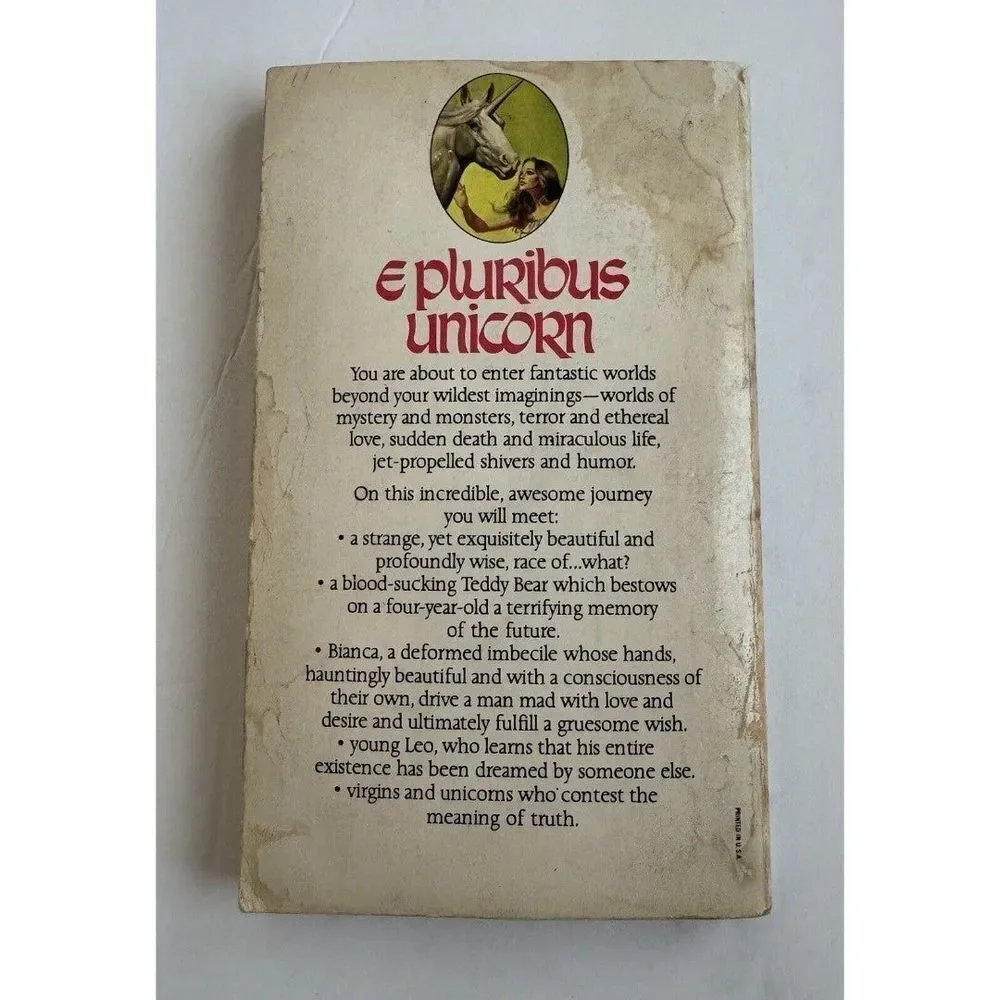 E Pluribus Unicorn by Theodore‎ Sturgeon - 1977 2nd pocket book printing